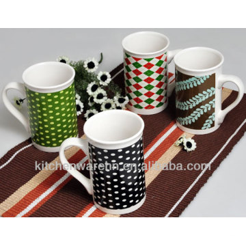 2013 Haonai ceramic striped mug with animal print